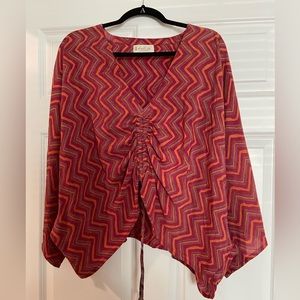 Kantha Bae Butterfly top w/sleeves